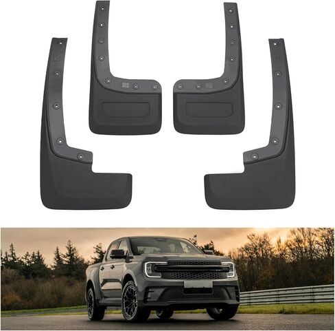 Kiwi Master Mud Flaps for 2015-2020 Ford F-150 Accessories Heavy Duty Front & Rear Mud Guards (Without Fender Flares Only), Non-Drilling in Kuwait