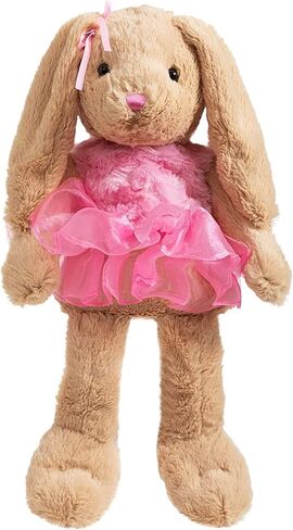 HollyHOME Ballet Bunny Stuffed Animal Plush Rabbit in Gauzy Dress Cute Easter Bunny Doll for Kids 21 inch Pink in Saudi Arabia