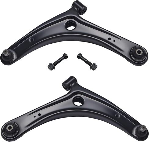 TUCAREST 10Pcs Suspension Kit Fit For Mi-tsubishi 08-17 Lancer, 07-20 Outlander, 2 Front Lower Control Arm w/Ball joint + 4 Outer Inner Tie Rod + 2 Sway Bar + 2 Boots [# K620548 K750385 EV800638] in Saudi Arabia