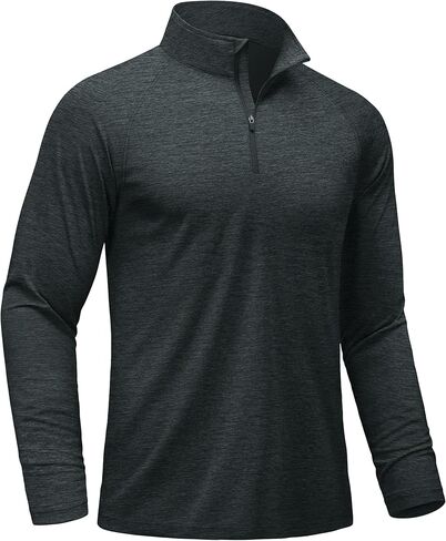 MAGCOMSEN MEN MEN'S SUN SUN SURTS Long Sleeve Stirts 1/4 Zip Up Rash Guard Lightweight Fishing Fishing Thirts Thirts Thirts in Kuwait