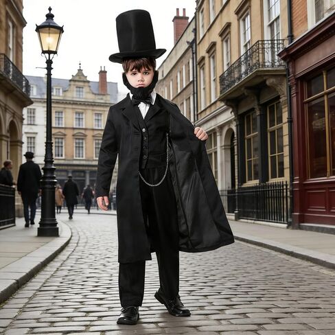 LMYOVE Lincoln costume for kids,School play Lincoln costume for kids,American history costume in Kuwait