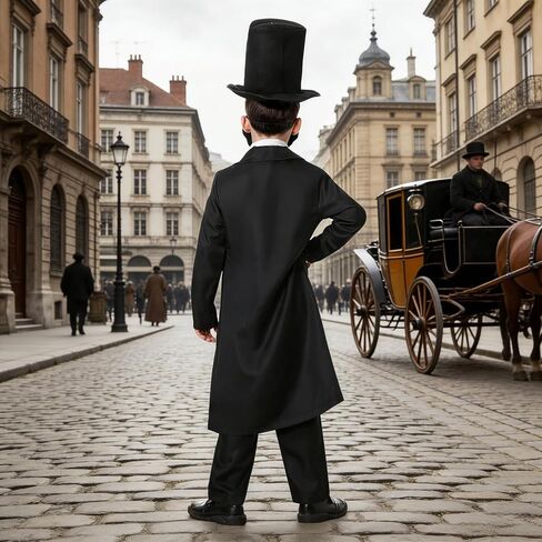 LMYOVE Lincoln costume for kids,School play Lincoln costume for kids,American history costume in Kuwait