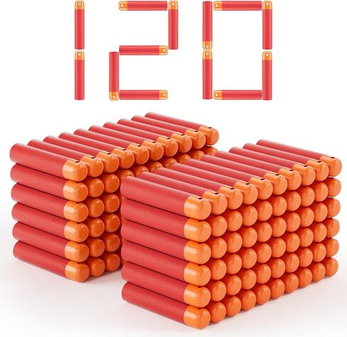 عبوات سهام ميجا للمسدسات الضخمة، ورصاصات ميجا دارت مناسبة لبنادق نيرف ميجا، ومسدسات سلسلة ميجا، ومجموعة سهام ميجا، وسهام حمراء تناسب مسدسات نيرف ميجا (عرض 0.79 بوصة، دلو مرفق) in Kuwait