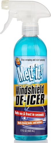 Melt it! E·Z·R Windshield De-Icer. Instantly Melts Ice & Winter Frost For Car Windshields, Windows, Mirrors, Key Locks, & Latches, Snow Melting Defrost Liquid For Car Window Cleaner, 17 Fl Oz 2-Pack in Kuwait