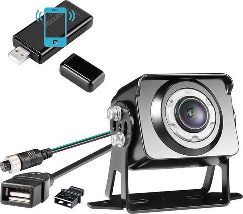 فيكلزوس كاميرا احتياطية بديلة 1080P او اضافية لـ VMS وVMST وVMQD، كاميرا رؤية خلفية HD بموصل عالمي 4 دبابيس، كاميرا رؤية ليلية فائقة بالاشعة تحت الحمراء in Kuwait