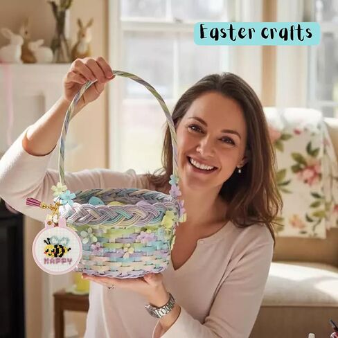Cross Stitch Kit For Beginner's. Stamped Cross Stitch Kits for Kids. Needlepoint Kits for Beginners. Embroidery Kit for Kids. Backpack Charms. Easy Cross Stitching Embroidery Needlework Kit Supplies. in Saudi Arabia