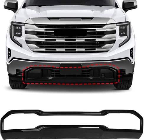 Front Lower Skid Plate Valance Compatible with GMC Sierra 1500 2022 2023 2024 Black OEM SFOE8678GBK in Saudi Arabia