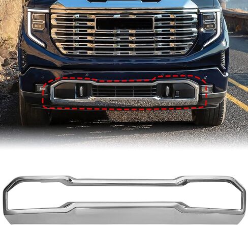 Front Lower Skid Plate Valance Compatible with GMC Sierra 1500 2022 2023 2024 Black OEM SFOE8678GBK in Saudi Arabia