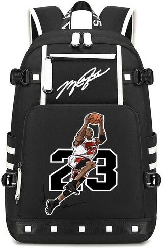 Basketball Star 23 Athletes Laptop Backpack Student Backpack Men Women Ultra Light Travel Bag (Black2) in Kuwait