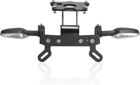 License Plate Holder Bracket Rear Fender Eliminator Kit Rear Tail Tidy LED Indicator Turn Signal Blinker Kit Compatible with MT-09 MT09 SP 2021 2022 2023 (Smoke) in Kuwait