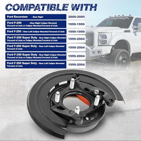 9262271 خلفية اليسار التجمع لوحة دعم الفرامل المحملة للوقوف ، تناسب Ford F-250 1999 ، F-250 Super Duty 1999-2004 ، F-350 Super Duty 1999-2004 ، Scursion 2000-2005 ، OE 926-271 ، YC3Z2210CA in Saudi Arabia