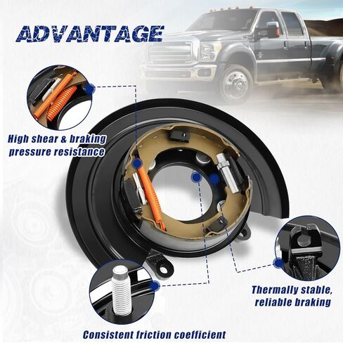 9262271 خلفية اليسار التجمع لوحة دعم الفرامل المحملة للوقوف ، تناسب Ford F-250 1999 ، F-250 Super Duty 1999-2004 ، F-350 Super Duty 1999-2004 ، Scursion 2000-2005 ، OE 926-271 ، YC3Z2210CA in Saudi Arabia