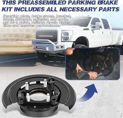 9262271 خلفية اليسار التجمع لوحة دعم الفرامل المحملة للوقوف ، تناسب Ford F-250 1999 ، F-250 Super Duty 1999-2004 ، F-350 Super Duty 1999-2004 ، Scursion 2000-2005 ، OE 926-271 ، YC3Z2210CA in Saudi Arabia