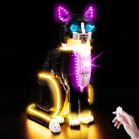 Kyglaring LED Lighting Kit for Lego Ideas Tuxedo Cat Model Kit, Compatible with Lego 21349 (Lego Sets Not Included) in Saudi Arabia