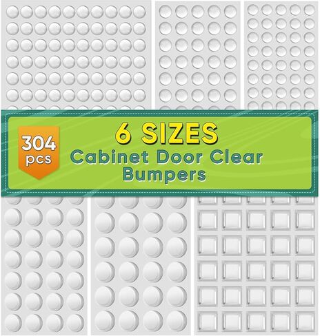 ONUEMP 304 قطعة مصدات باب الخزانة شفافة، أقدام مطاطية لاصقة من السيليكون، سدادة إغلاق الباب المرطبة للصوت، وسادات أثاث غير قابلة للانزلاق، واقي حائط للوحة التقطيع، الباب، الأدراج، خزانة زجاجية in Kuwait