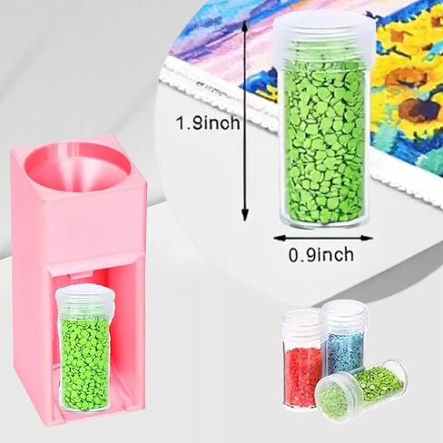 Diamond Painting Organizer,Diamond Painting Drill Funnel for Round Containers,Portable Diamond Art Funnel for Easy Transfer, Diamond Painting Accessories (Violet) in Kuwait