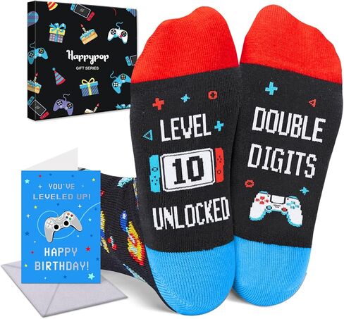 HAPPYPOP 10 Year Old Birthday Gifts Ideas for Girls - Socks for Tween Girls Age 10, Presents for 10 Year Old Kids, Gifts for Ten Year Old in Saudi Arabia