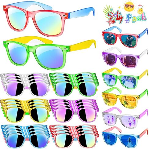 Kids Sunglasses Bulk Party Favors,24 Pack Boys Girls Sunglasses for Kids Age 3-8 with UV 400 Protection in Saudi Arabia