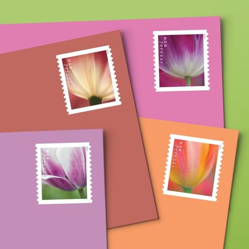 USPS 2023 أزهار التوليب إلى الأبد طوابع بريدية من الدرجة الأولى (20 شريطًا) in Saudi Arabia