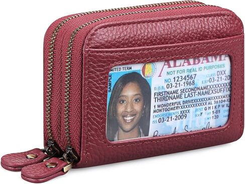GOIACII Small Genuine Leather Wallet for Women, RFID Blocking Credit Card Holder Wallet in Kuwait
