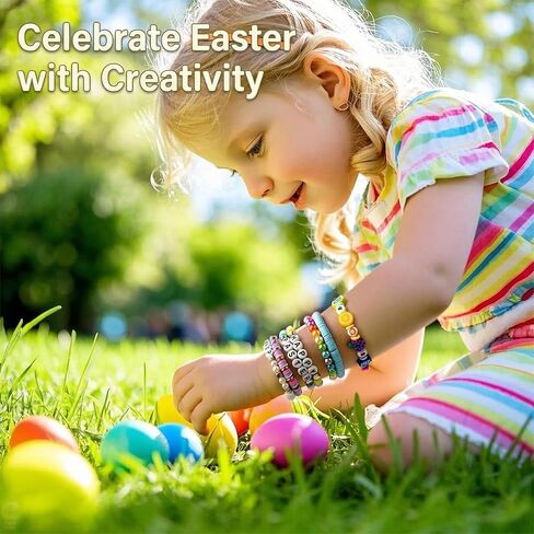 Girls Gifts Bracelet Making Kit, 20 Colors Polymer Clay Beads with Charms Letter Beads Arts and Crafts Kit Jewelry Making Set Birthday Gift Idea Girl Toys Gifts Party Favors for Kids Ages 6-13 in Kuwait