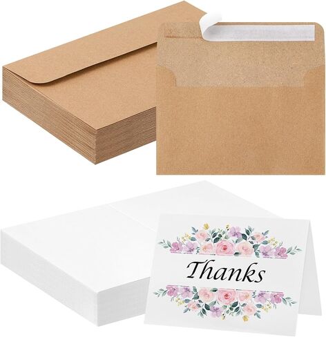20 Sets Blank Watercolor Cards with Envelopes, 140lb/300GSM Watercolor Paper Cards, 5 x 7 in Foldable Watercolor Postcards with Envelopes for Greeting Cards Wedding Invitations in Kuwait