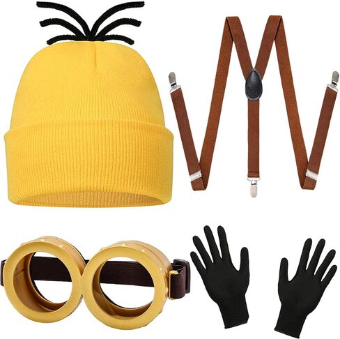 Halloween Women Adult Costume Accessories with Hat Assembled Goggles Gloves Funny Kids Costume Cosplay in Saudi Arabia