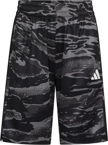 adidas Boys' AOP Tiger Camo 3-Stripe Short in Kuwait