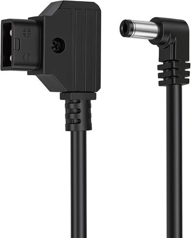 HangTon D-tap Right Angle 12V DC Barrel Power Cable for Feelworld F7 Pro, Atomos Inferno, Blackmagic Video Assist Monitor 24'' in Kuwait