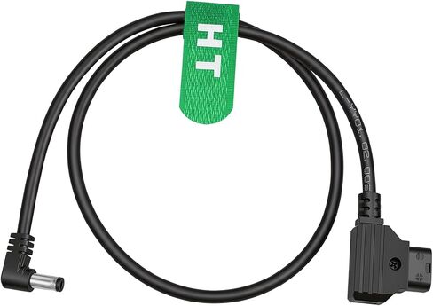 HangTon D-tap Right Angle 12V DC Barrel Power Cable for Feelworld F7 Pro, Atomos Inferno, Blackmagic Video Assist Monitor 24'' in Kuwait