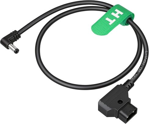 HangTon D-tap Right Angle 12V DC Barrel Power Cable for Feelworld F7 Pro, Atomos Inferno, Blackmagic Video Assist Monitor 24'' in Kuwait