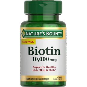 Nature's Bounty Biotin 10,000 mcg, 250 Rapid Release Softgels in Kuwait