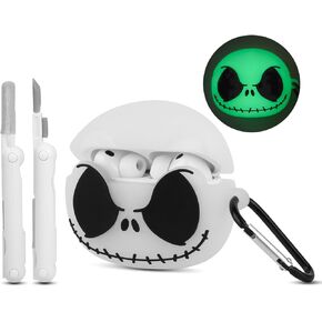 for AirPods Pro/Pro 2nd Generation Case Cover with Keychain, Luminous 3D Skull Case Designed for Apple AirPod Pro/Pro 2, Soft Silicone Cute Anime Cool Funny Airpods Pro Case for Women Men Girls Boys in Kuwait
