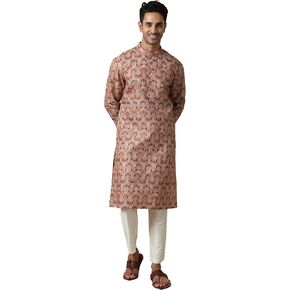 Filori Studio - Men's Printed Festive Motifs Long Kurta (Kurta Only) in Kuwait
