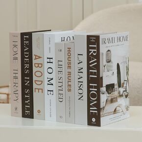 Fake Books for Decoration,Set of 3 Stylish Fake Book Decor, Perfect for Enhancing The Aesthetic Appeal of Coffee Tables, Living Rooms, and Shelves, Modern Hardcover Decor Books with Small Ornaments. in Saudi Arabia