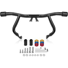 Front Engine Guard Highway Pegs Crash Bar Bumper Protector with Flat Washer Flat-Out Bar Fit for Harley Touring Street Glide Road King Electra Glide Ultra Limited 2014-2024 in Kuwait