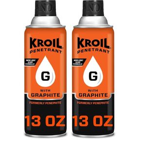 Kroil Penetrant with Graphite (Aerosol Spray-13oz Can-Single) | High Temperature Penetrating Lubricant for Small Gaps, Corroded Metal, Seized Parts (PH132) in Kuwait