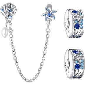 925 Sterling Silver Charms Hat Castle Train Pendant Beaded Set for Bracelet Necklace Charm Dangle for Women Birthday Gifts 3-Piece/Package in Kuwait