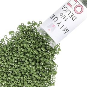 Miyuki Delica Seed Beads 11/0 Upaque Avocado 7.2 Gram DB1135 in Saudi Arabia