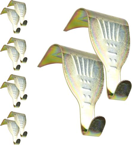 40PCS 2.2" x 1.3" Metal Rail Molding Hanging Hooks, Picture Photo Frame Hanging Hook, Colorful S-Shape Rail Molding Hanging Hook in Kuwait