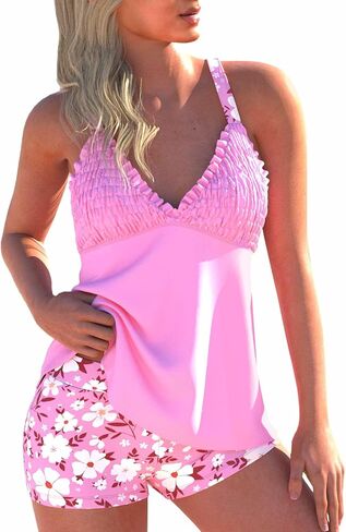 بدلات الاستحمام للسيدات من روزوي ، فستان سباحة مزخرف من قطعتين in Kuwait