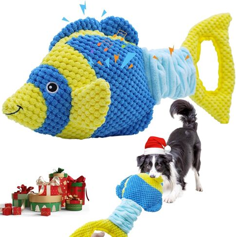 Tug of War Dog Toy, Squeaky Dog Toys for Aggressive Chewers, Interactive Lobster Puppy Toys with Crinkle Paper to Keep Them Busy in Kuwait