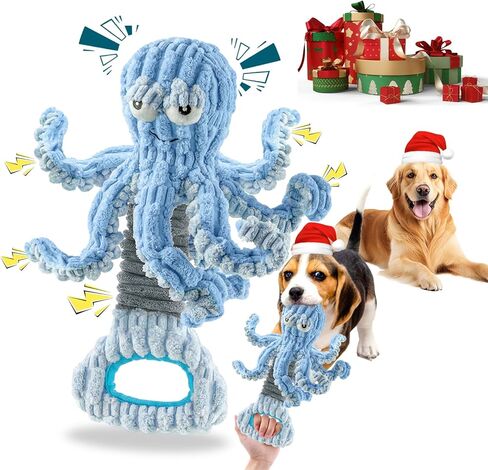 Tug of War Dog Toy, Squeaky Dog Toys for Aggressive Chewers, Interactive Lobster Puppy Toys with Crinkle Paper to Keep Them Busy in Kuwait