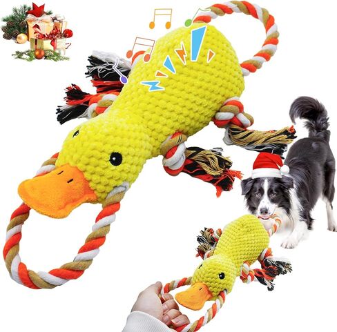 Tug of War Dog Toy, Squeaky Dog Toys for Aggressive Chewers, Interactive Lobster Puppy Toys with Crinkle Paper to Keep Them Busy in Kuwait