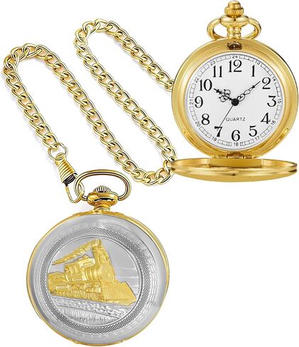 Vintage Punk Motorcycle Pocket Watch Quartz Bronze Steam Train Pocket Watch Men Women Gift for Christmas Birthday in Kuwait