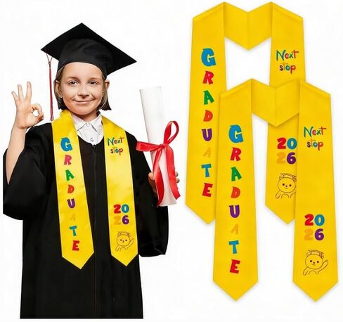 2pcs سرقت التخرج في مرحلة ما قبل المدرسة من فئة 2025 تخرج تخرج مخصص للأطفال in Kuwait