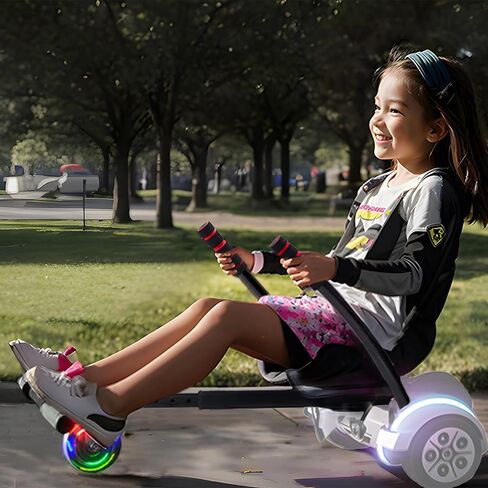 VEVOR Hoverboard Seat Attachment, Compatible with All 6.5" 8" 8.5" 10" Hoverboards, 220 LBS Load Capacity, Hover Board Go Karts Accessory, for Kids ，Adults in Saudi Arabia