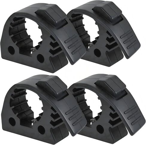 MusixiA 4Pcs Quick Release Shovel Holder Rubber Clamp Grip Mount Kit Fits for Roof Rack from 1"~1.9" in Diameter Tools and Equipment,Universal for Off-Road Vehicles UTVs ATVs Van Trucks Boat Train in Kuwait