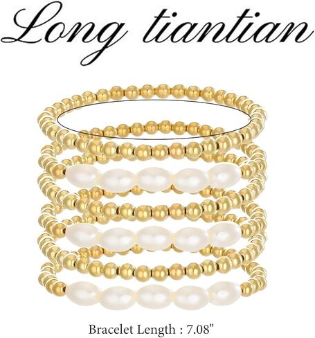 Multi layer Bracelet for Women Gold Chain Bracelet Sets Dainty Link Paperclip Bracelets Adjustable Layered Cuff Bracelets Gifts for Girls in Saudi Arabia
