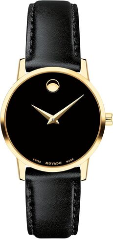 Movado Museum Classic Women’s Watch - حركة الكوارتز السويسرية ، حزام Calfskin - 3 ATM مقاومة للماء - ساعة أزياء فاخرة لها - 28 ملم in Kuwait